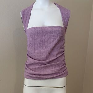Abercrombie & Fitch Lilac Textured Tank Top
